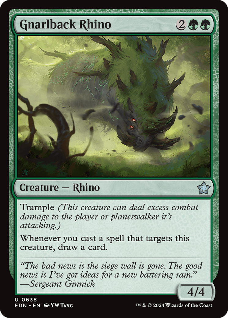 Gnarlback Rhino [Foundations] | Eastridge Sports Cards & Games