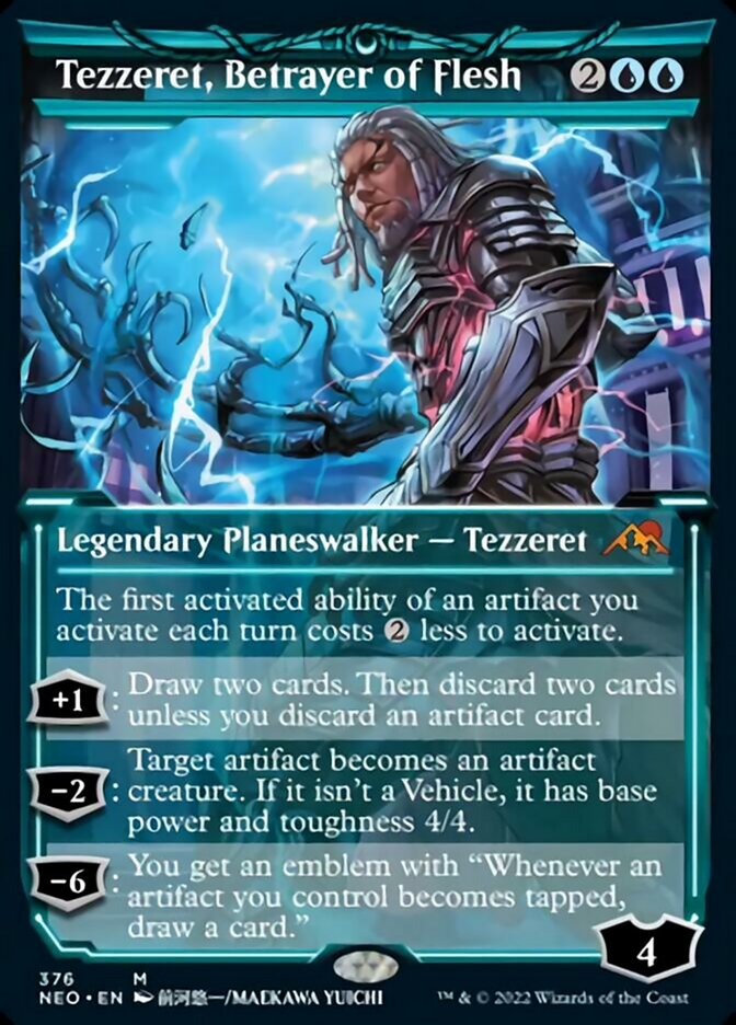 Tezzeret, Betrayer of Flesh (Showcase Soft Glow) [Kamigawa: Neon Dynasty] | Eastridge Sports Cards & Games