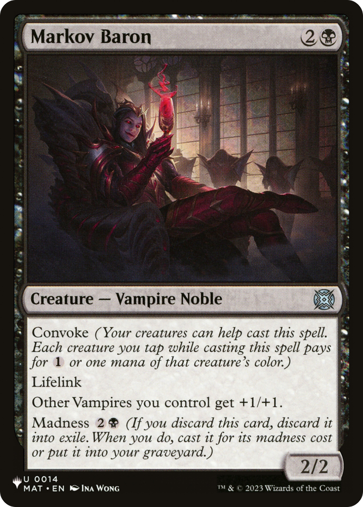 Markov Baron [The List] | Eastridge Sports Cards & Games