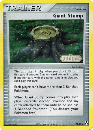 Giant Stump (75/92) (Stamped) [EX: Legend Maker] | Eastridge Sports Cards & Games