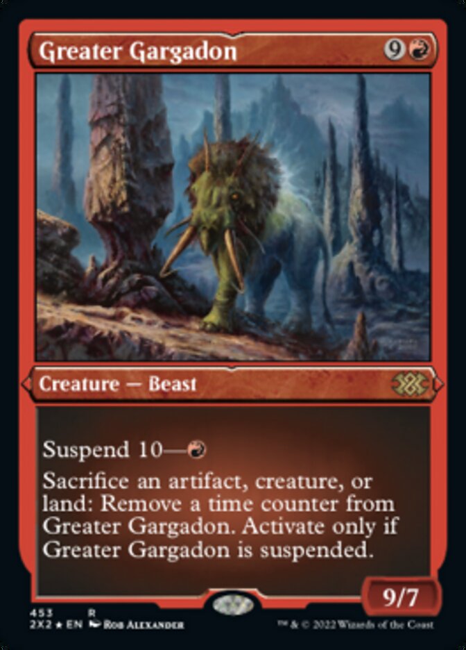 Greater Gargadon (Foil Etched) [Double Masters 2022] | Eastridge Sports Cards & Games