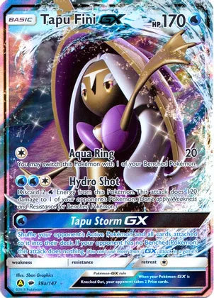 Tapu Fini GX (39a/147) [Alternate Art Promos] | Eastridge Sports Cards & Games