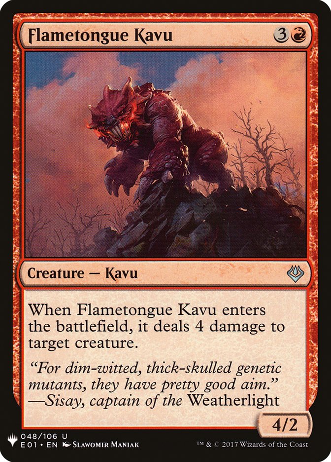 Flametongue Kavu [Mystery Booster] | Eastridge Sports Cards & Games