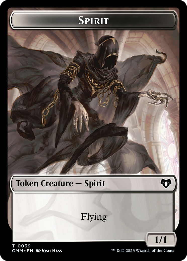 Spirit (0039) // Bird Illusion Double-Sided Token [Commander Masters Tokens] | Eastridge Sports Cards & Games