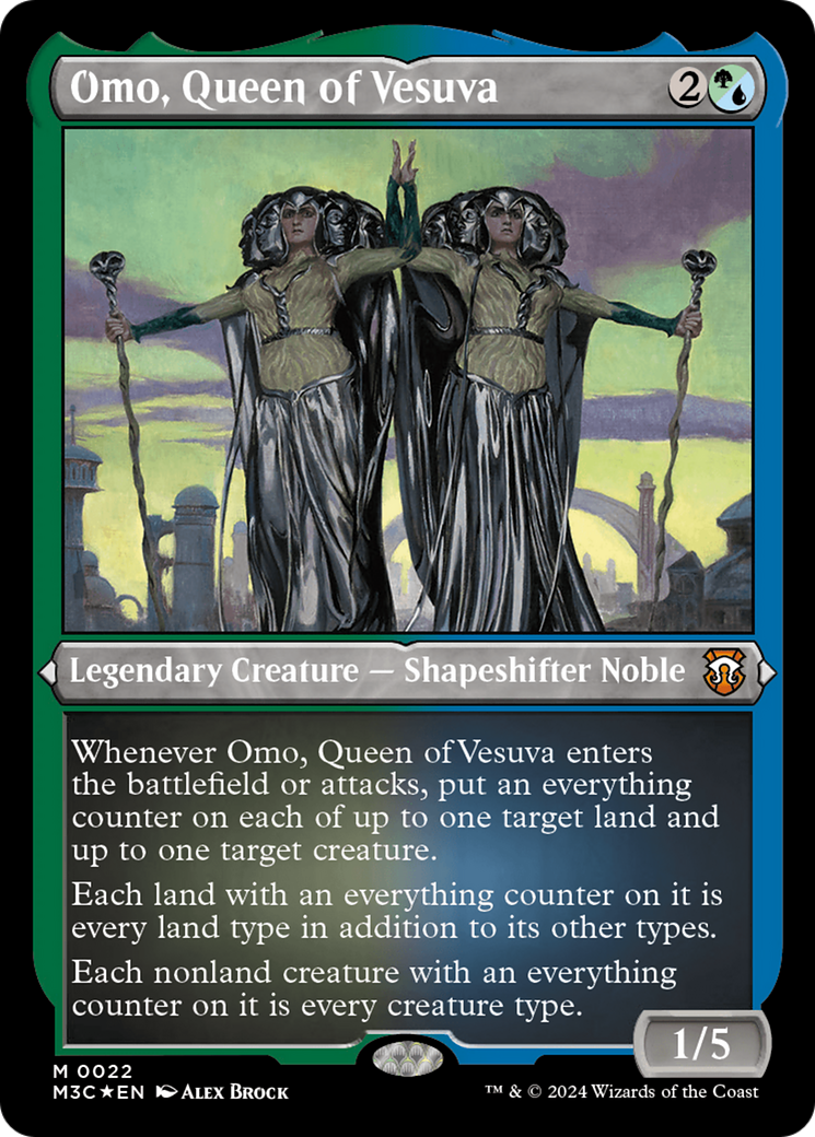 Omo, Queen of Vesuva (Foil Etched) [Modern Horizons 3 Commander] | Eastridge Sports Cards & Games