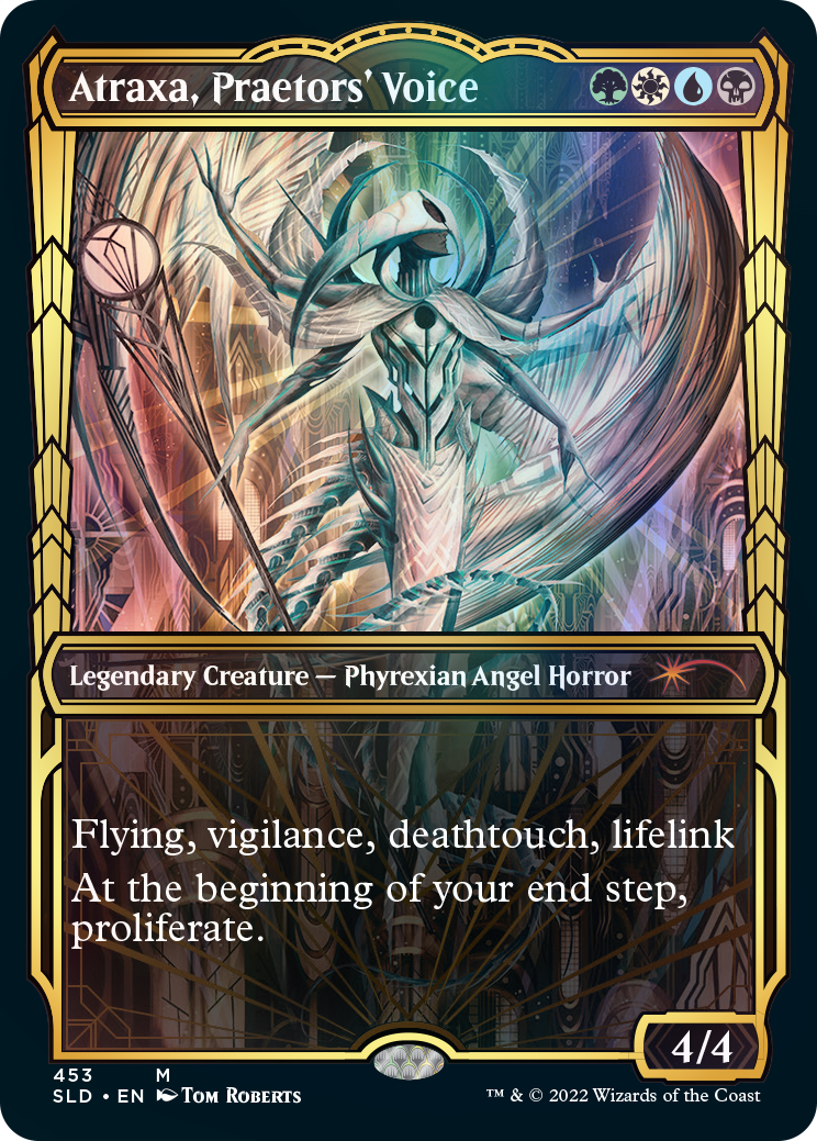 Atraxa, Praetors' Voice (Showcase Gilded Foil) [Secret Lair Drop Series] | Eastridge Sports Cards & Games