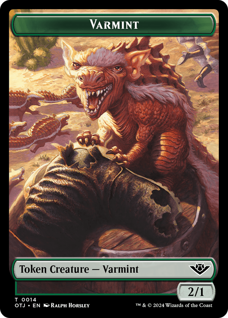 Varmint Token [Outlaws of Thunder Junction Tokens] | Eastridge Sports Cards & Games