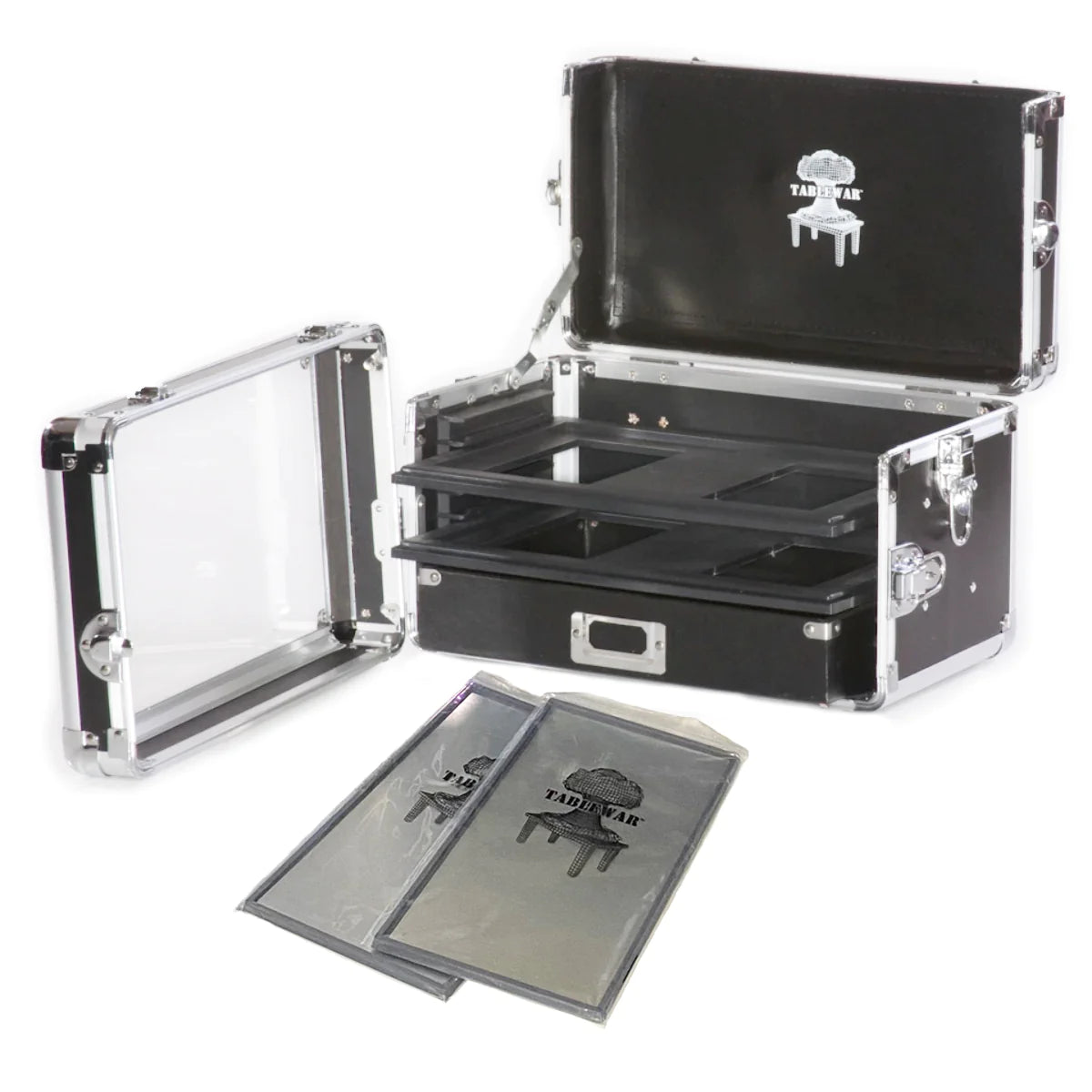 Table War Bundle Trays + Mini Tower Case - Black | Eastridge Sports Cards & Games