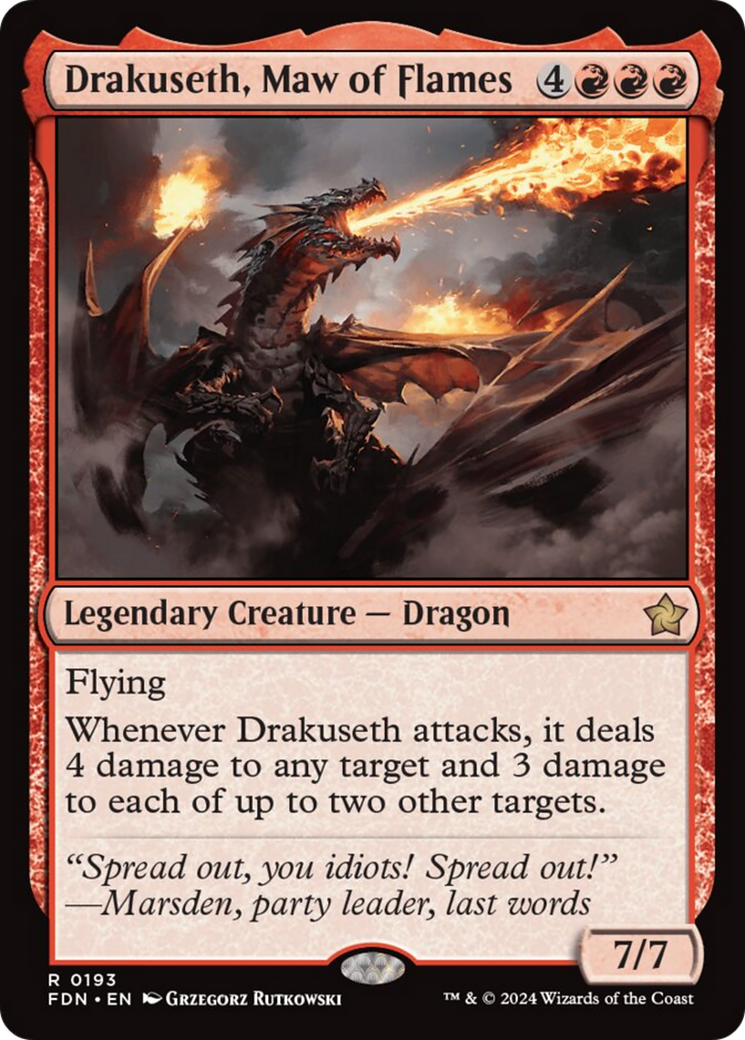 Drakuseth, Maw of Flames [Foundations] | Eastridge Sports Cards & Games