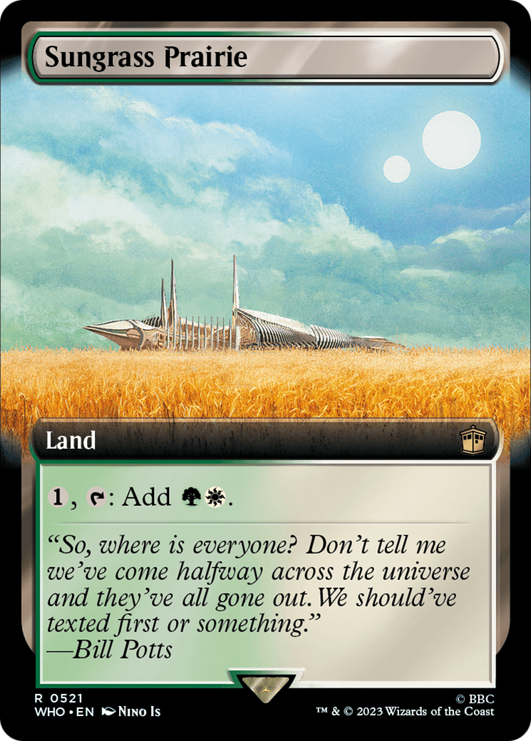 Sungrass Prairie (Extended Art) [Doctor Who] | Eastridge Sports Cards & Games