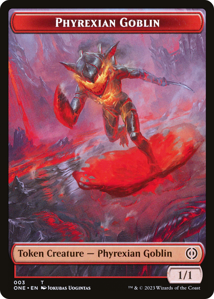 Phyrexian Goblin // Drone Double-Sided Token [Phyrexia: All Will Be One Tokens] | Eastridge Sports Cards & Games