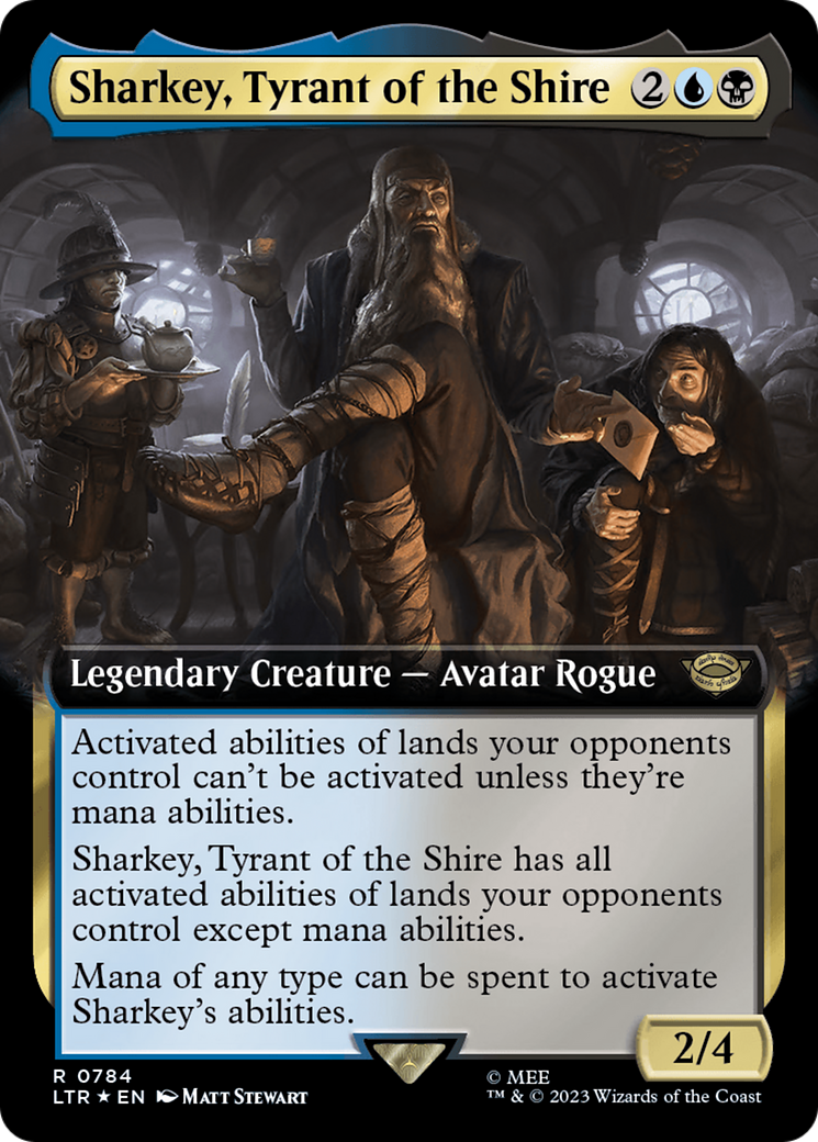 Sharkey, Tyrant of the Shire (Extended Art) (Surge Foil) [The Lord of the Rings: Tales of Middle-Earth] | Eastridge Sports Cards & Games