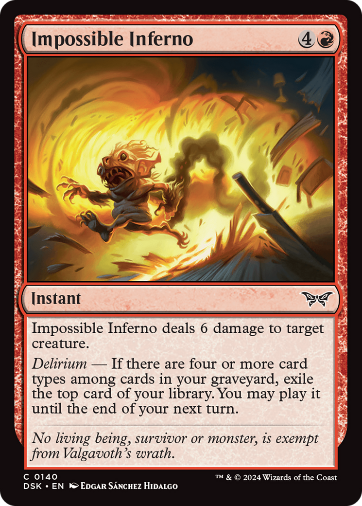 Impossible Inferno [Duskmourn: House of Horror] | Eastridge Sports Cards & Games