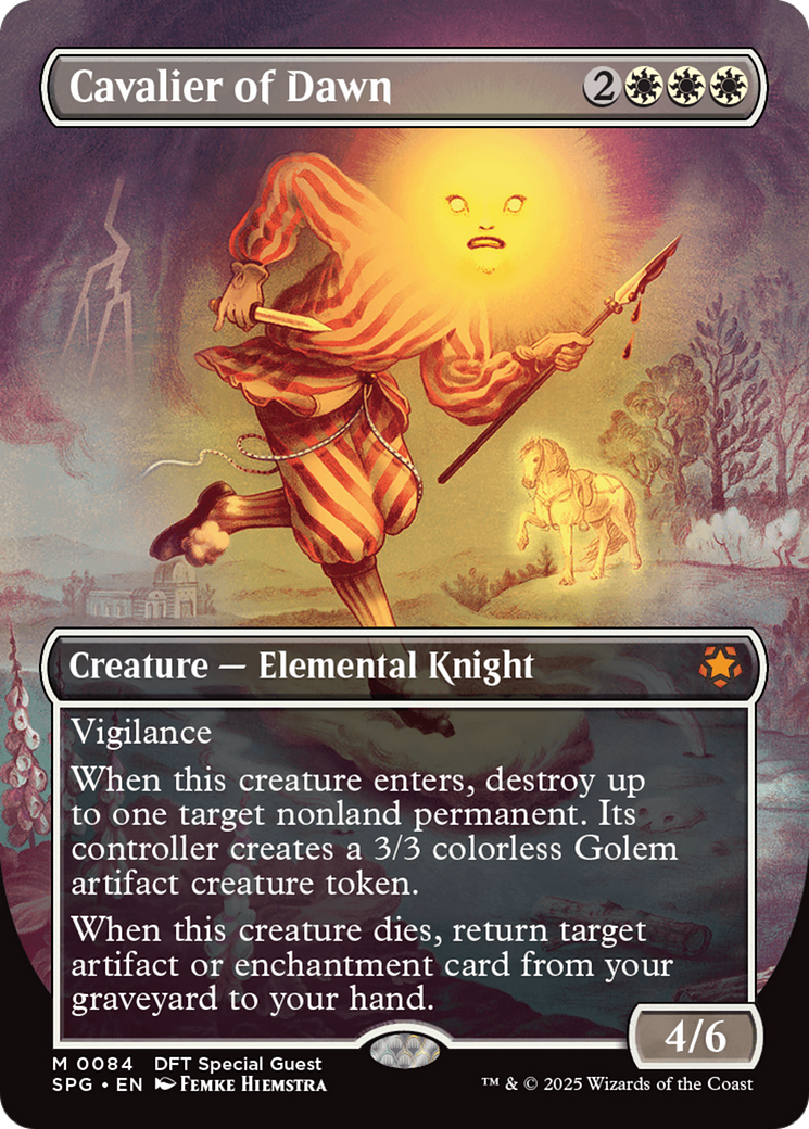 Cavalier of Dawn (Borderless) [Aetherdrift Special Guests] | Eastridge Sports Cards & Games