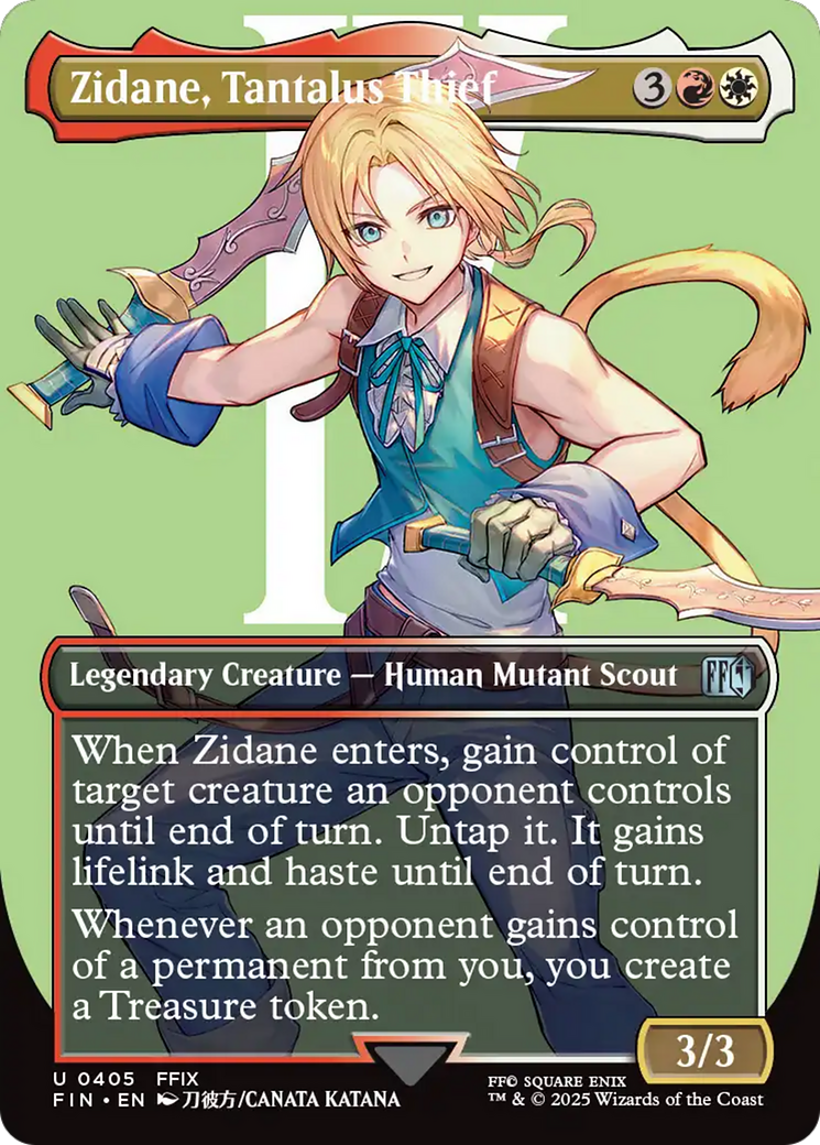 Zidane, Tantalus Thief (Borderless) [FINAL FANTASY] | Eastridge Sports Cards & Games