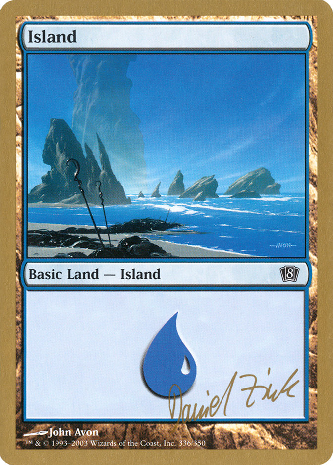 Island (dz336) (Daniel Zink) [World Championship Decks 2003] | Eastridge Sports Cards & Games