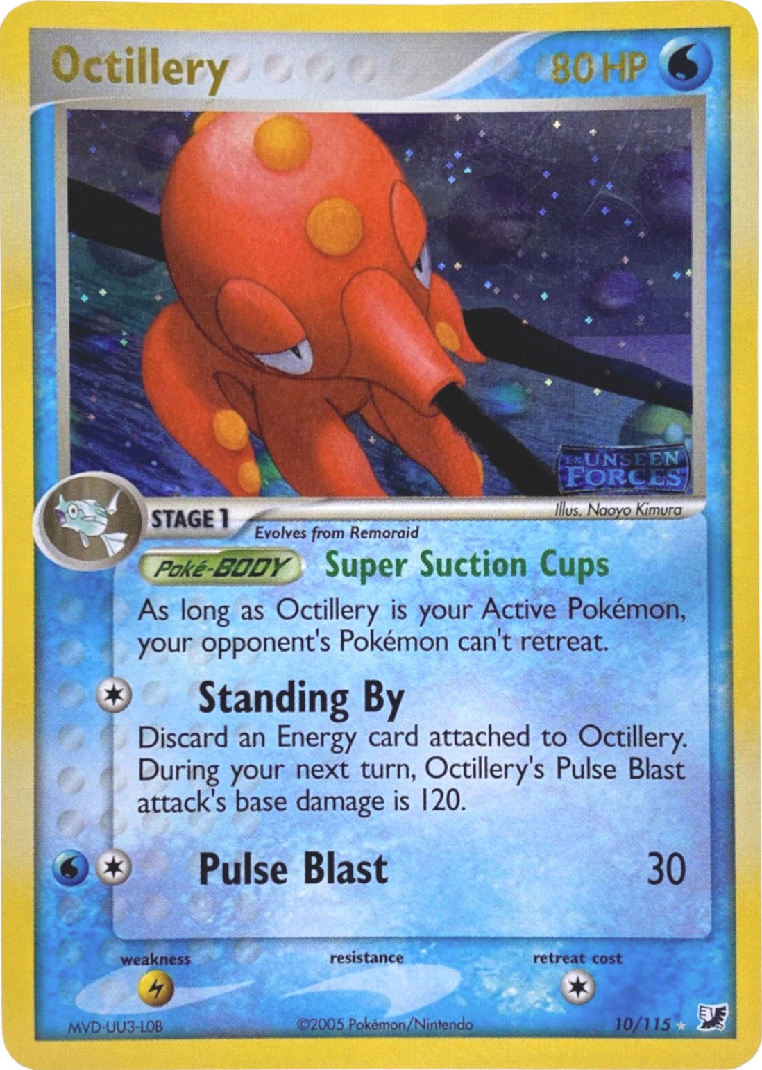 Octillery (10/115) (Stamped) [EX: Unseen Forces] | Eastridge Sports Cards & Games