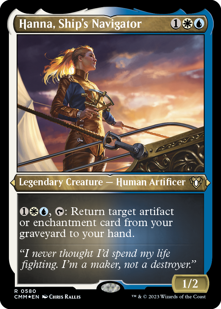 Hanna, Ship's Navigator (Foil Etched) [Commander Masters] | Eastridge Sports Cards & Games