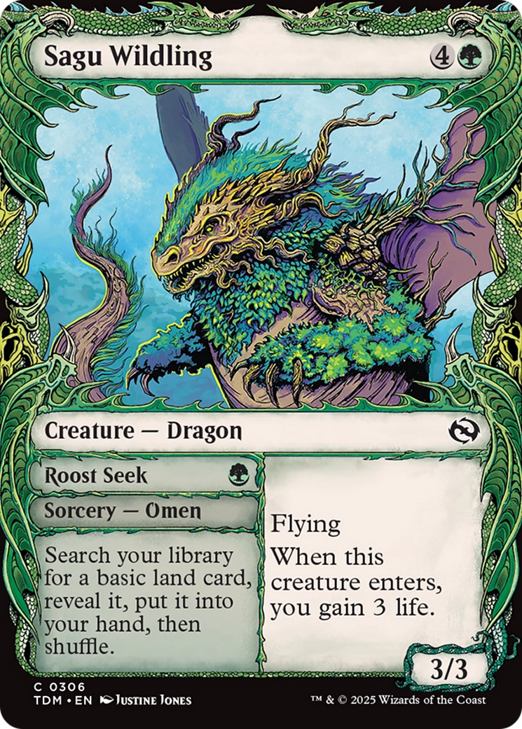 Sagu Wildling (Showcase) [Tarkir: Dragonstorm] | Eastridge Sports Cards & Games