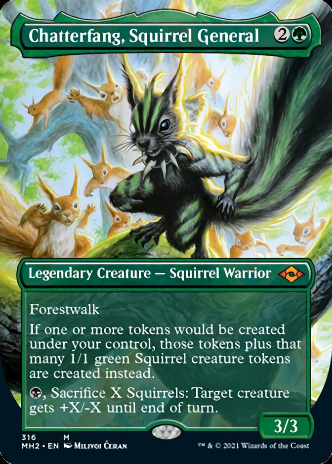 Chatterfang, Squirrel General (Borderless Alternate Art) [Modern Horizons 2] | Eastridge Sports Cards & Games