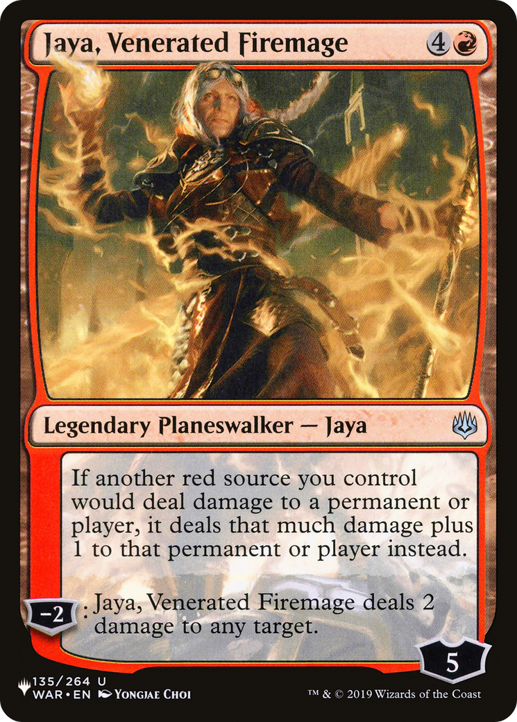 Jaya, Venerated Firemage [The List] | Eastridge Sports Cards & Games