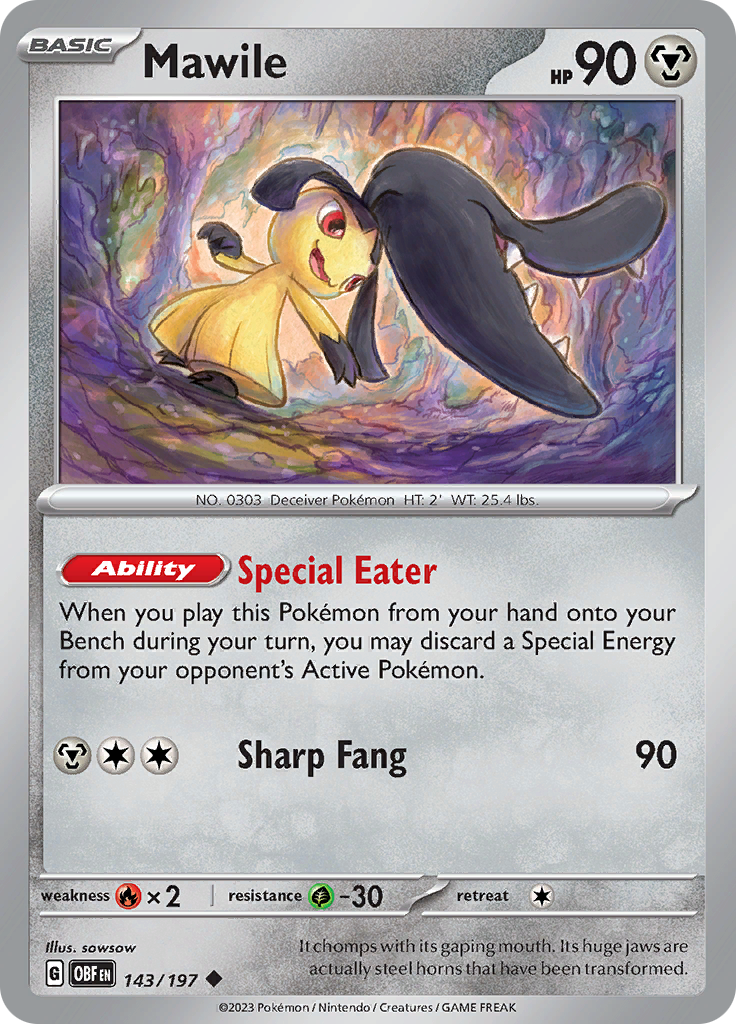 Mawile (143/197) [Scarlet & Violet: Obsidian Flames] | Eastridge Sports Cards & Games