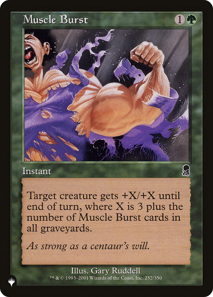 Muscle Burst [The List] | Eastridge Sports Cards & Games