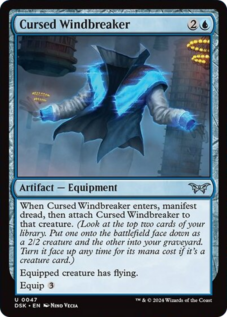 Cursed Windbreaker [Duskmourn: House of Horror] | Eastridge Sports Cards & Games