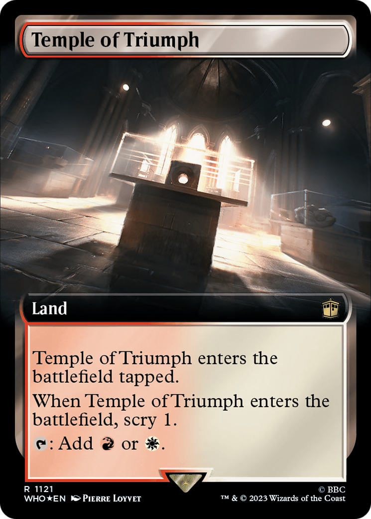 Temple of Triumph (Extended Art) (Surge Foil) [Doctor Who] | Eastridge Sports Cards & Games