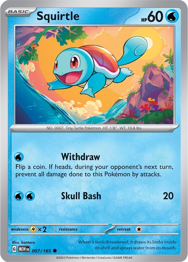 Squirtle (007/165) [Scarlet & Violet: 151] | Eastridge Sports Cards & Games