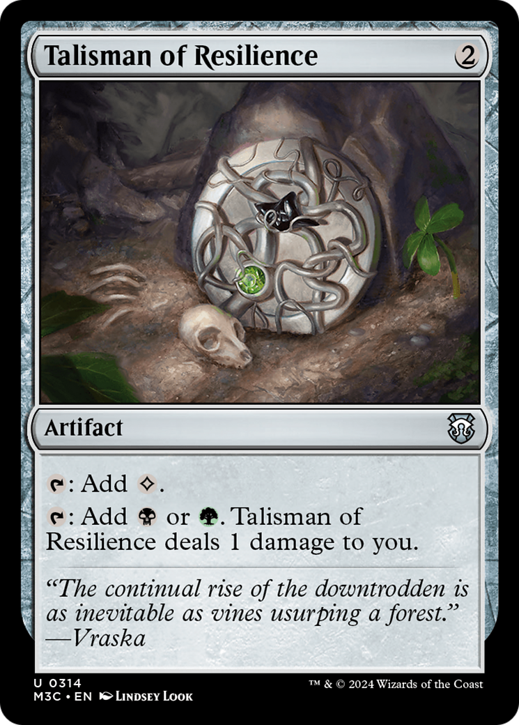 Talisman of Resilience (Ripple Foil) [Modern Horizons 3 Commander] | Eastridge Sports Cards & Games