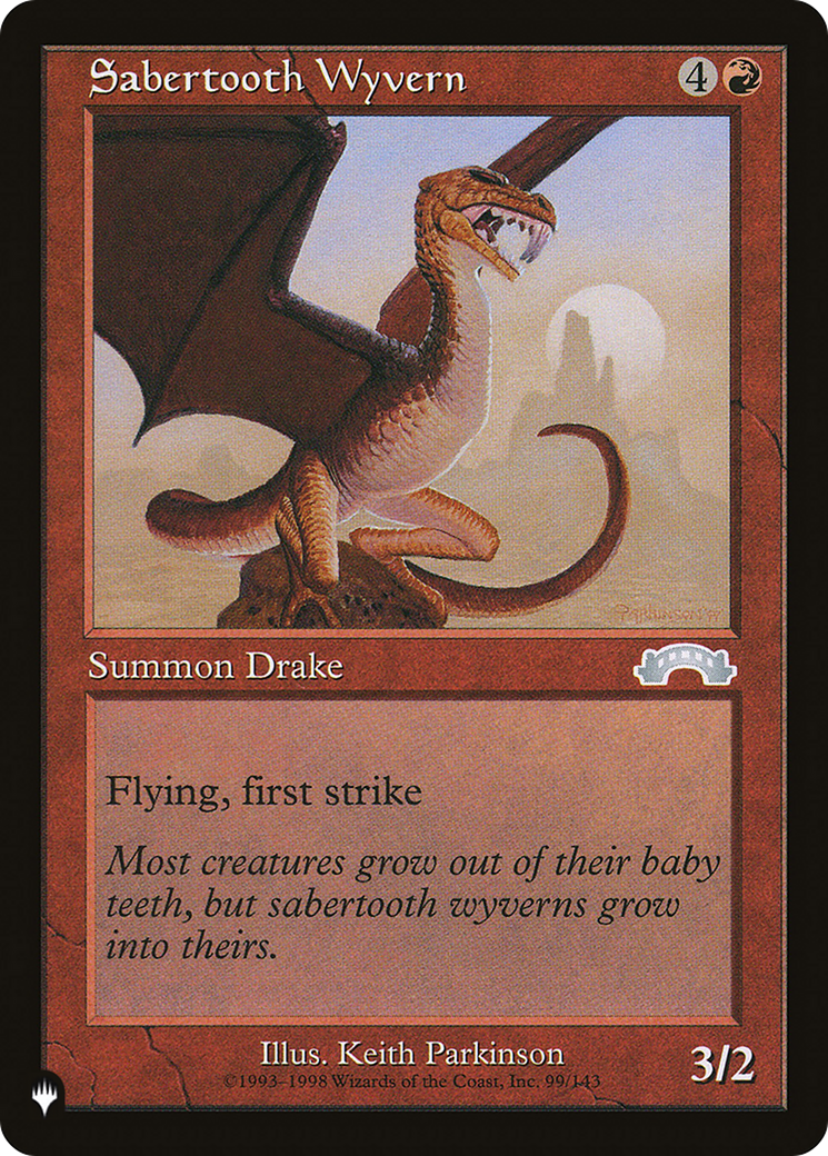 Sabertooth Wyvern [The List] | Eastridge Sports Cards & Games