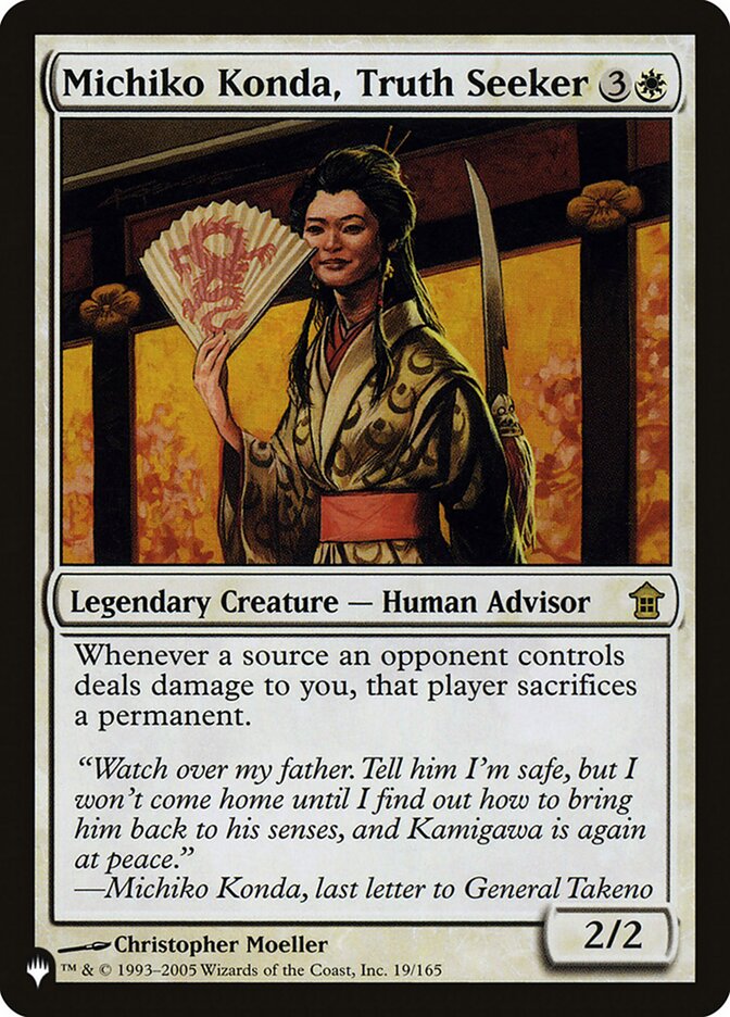 Michiko Konda, Truth Seeker [The List] | Eastridge Sports Cards & Games