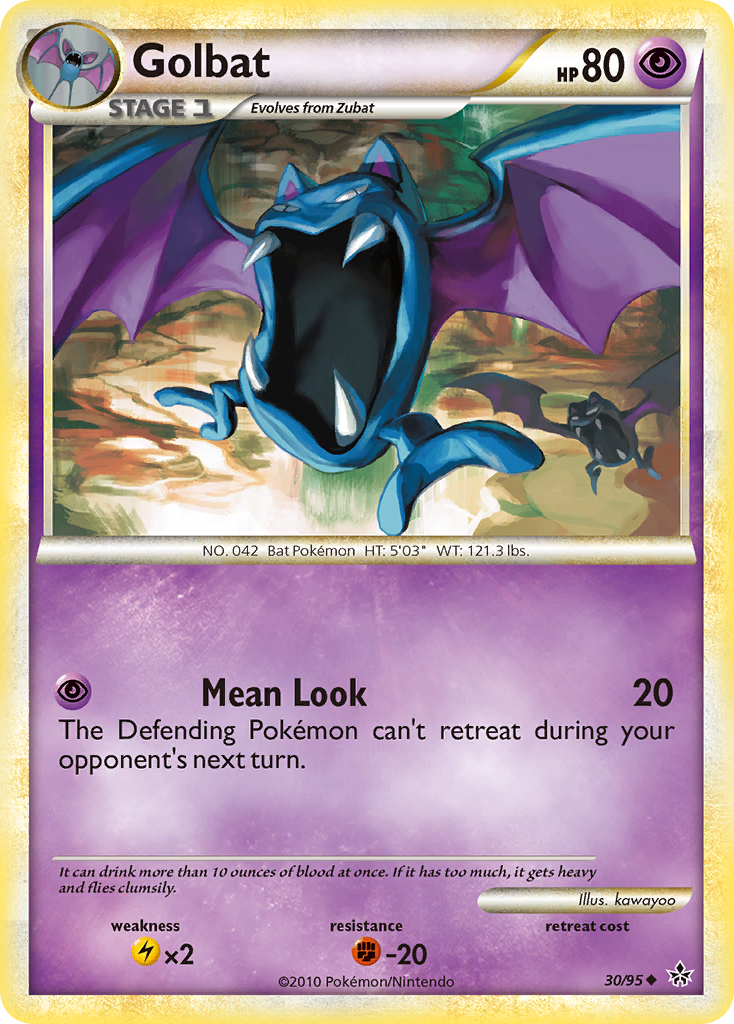 Golbat (30/95) [HeartGold & SoulSilver: Unleashed] | Eastridge Sports Cards & Games