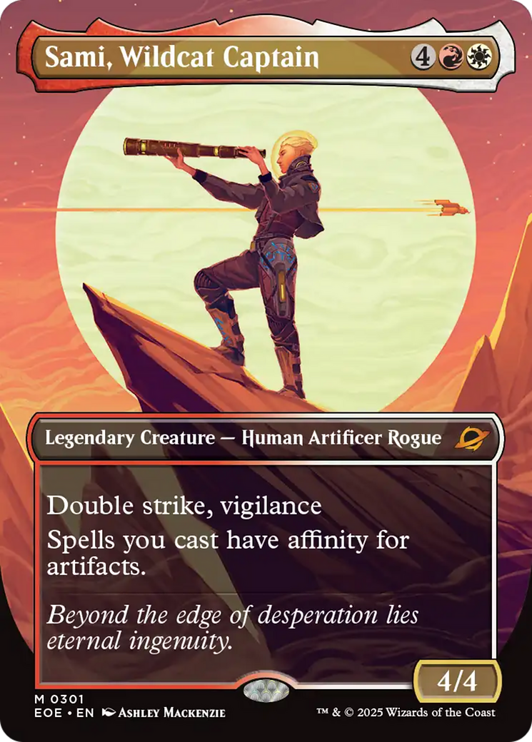 Sami, Wildcat Captain (Borderless) [Edge of Eternities] | Eastridge Sports Cards & Games