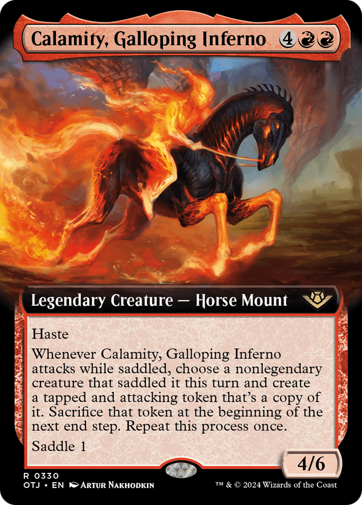 Calamity, Galloping Inferno (Extended Art) [Outlaws of Thunder Junction] | Eastridge Sports Cards & Games