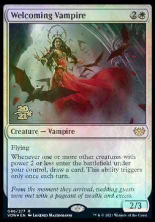 Welcoming Vampire [Innistrad: Crimson Vow Prerelease Promos] | Eastridge Sports Cards & Games