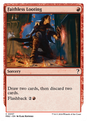 Faithless Looting (White Border) [Mystery Booster 2] | Eastridge Sports Cards & Games