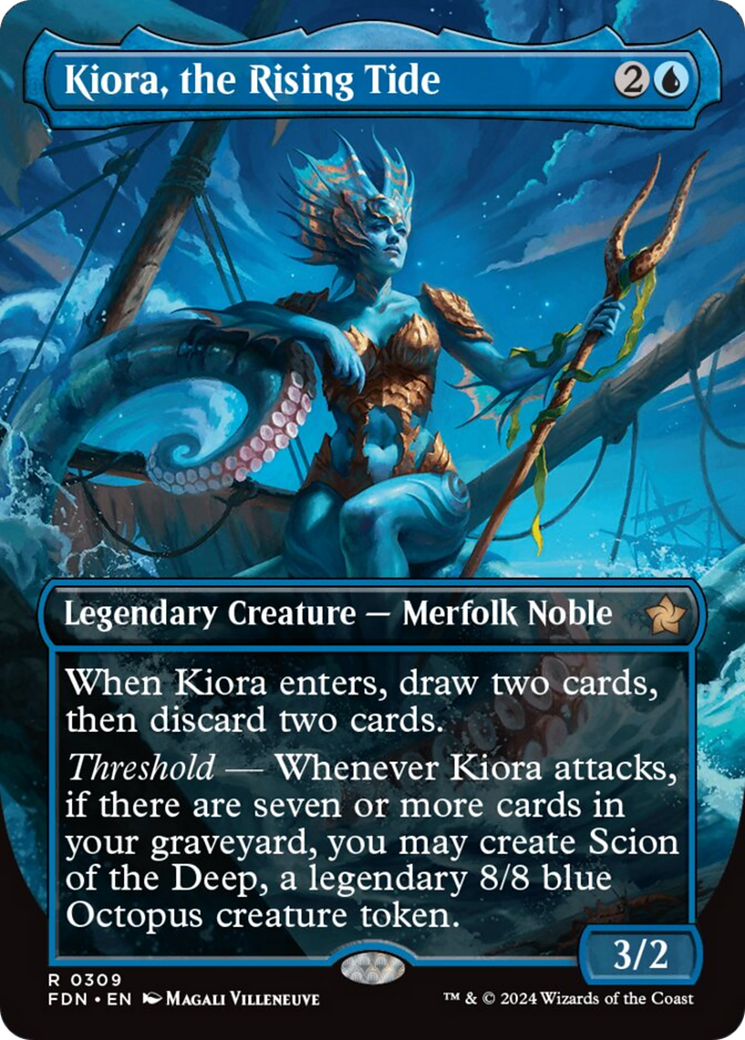 Kiora, the Rising Tide (Borderless) [Foundations] | Eastridge Sports Cards & Games