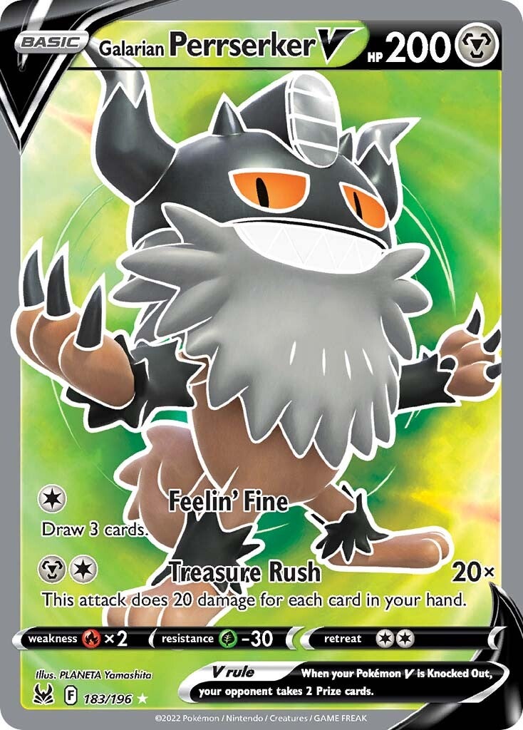 Galarian Perrserker V (183/196) [Sword & Shield: Lost Origin] | Eastridge Sports Cards & Games