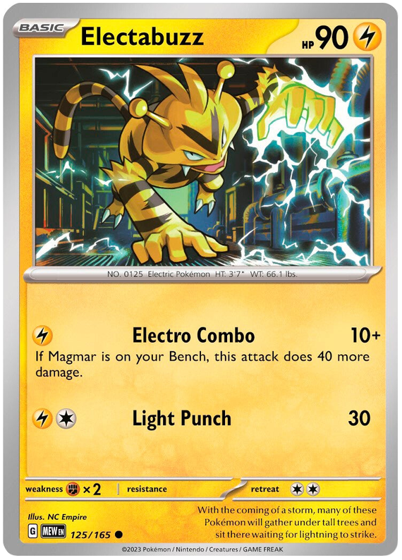 Electabuzz (125/165) [Scarlet & Violet: 151] | Eastridge Sports Cards & Games