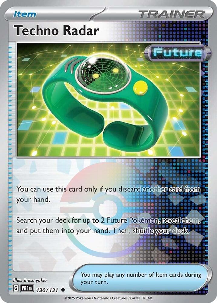 Techno Radar (130/131) (Poke Ball Pattern) [Scarlet & Violet: Prismatic Evolutions] | Eastridge Sports Cards & Games