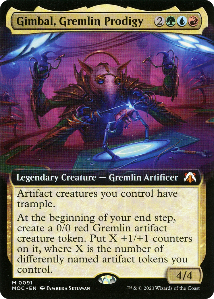 Gimbal, Gremlin Prodigy (Extended Art) [March of the Machine Commander] | Eastridge Sports Cards & Games