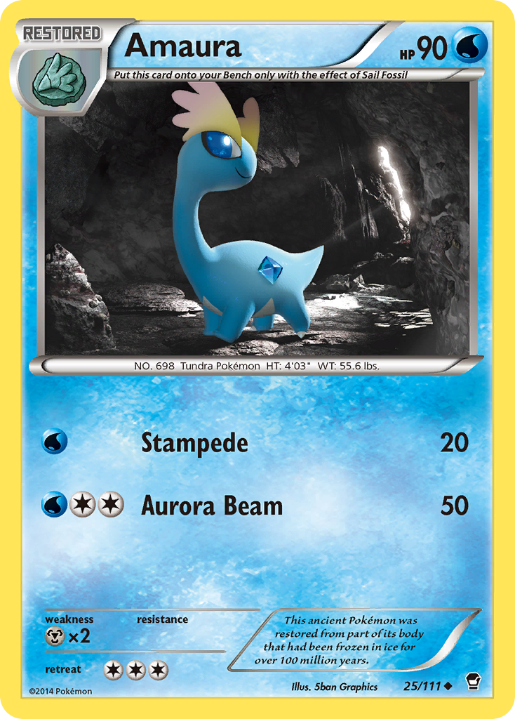 Amaura (25/111) [XY: Furious Fists] | Eastridge Sports Cards & Games