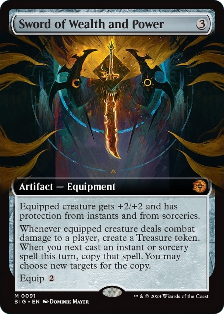 Sword of Wealth and Power (Extended Art) [Outlaws of Thunder Junction: The Big Score] | Eastridge Sports Cards & Games
