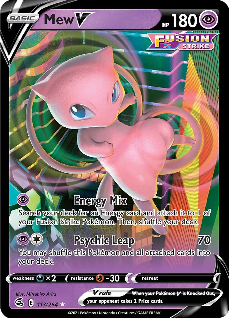 Mew V (113/264) [Sword & Shield: Fusion Strike] | Eastridge Sports Cards & Games