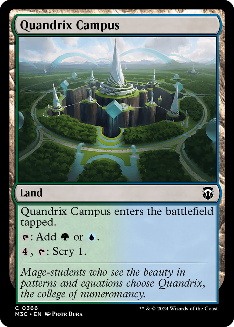 Quandrix Campus (Ripple Foil) [Modern Horizons 3 Commander] | Eastridge Sports Cards & Games