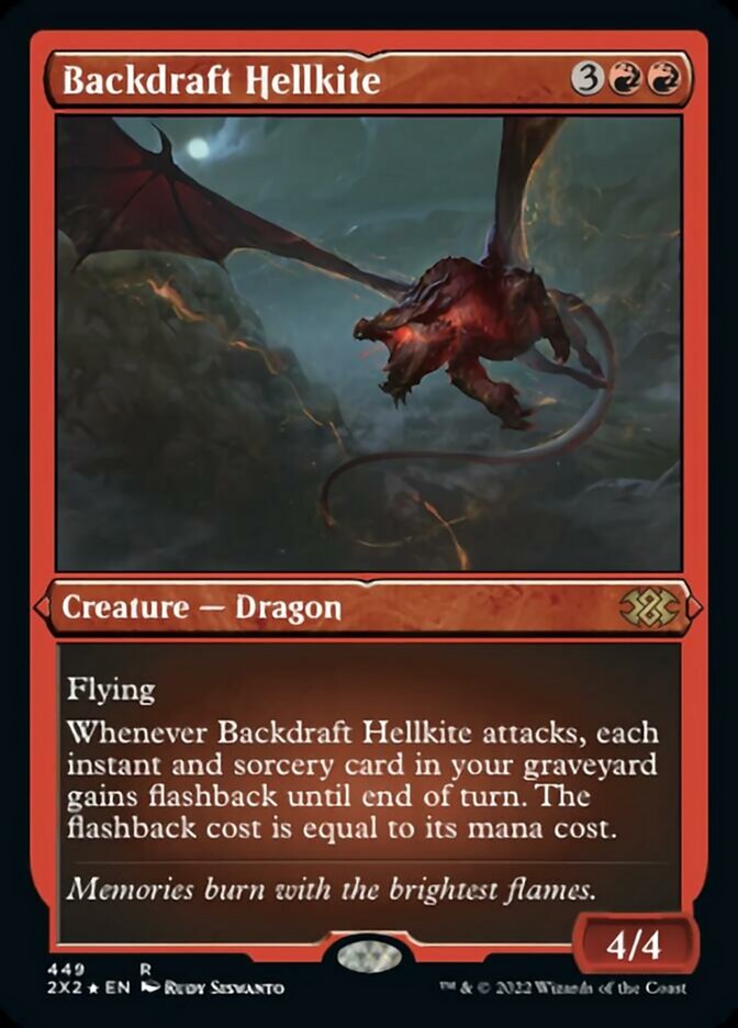 Backdraft Hellkite (Foil Etched) [Double Masters 2022] | Eastridge Sports Cards & Games