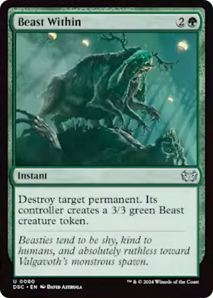 Beast Within [Duskmourn: House of Horror Commander] | Eastridge Sports Cards & Games