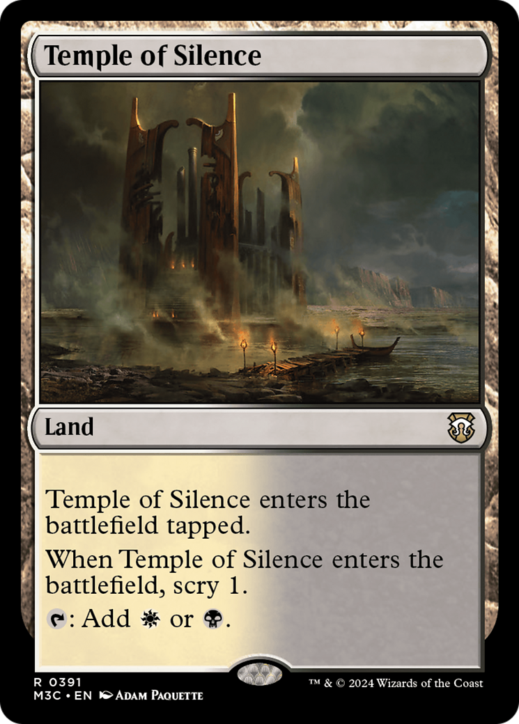 Temple of Silence (Ripple Foil) [Modern Horizons 3 Commander] | Eastridge Sports Cards & Games